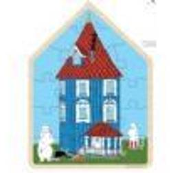 Barbo Toys Mumin Pussel i trä för bebisar Hus [Levering: 4-5 dage]
